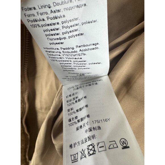 Marina Rinaldi Panfilo Puffer Quilted Coat Jacket Tan Size 16 NWT - Picture 10 of 10